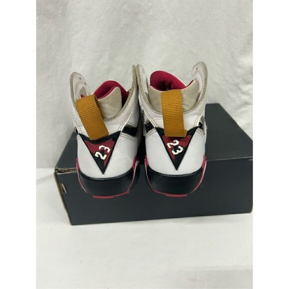 Nike Air Jordan 7 Retro GS‎ Size 4Y Cardinal Red DQ6040 106 - Picture 4 of 6